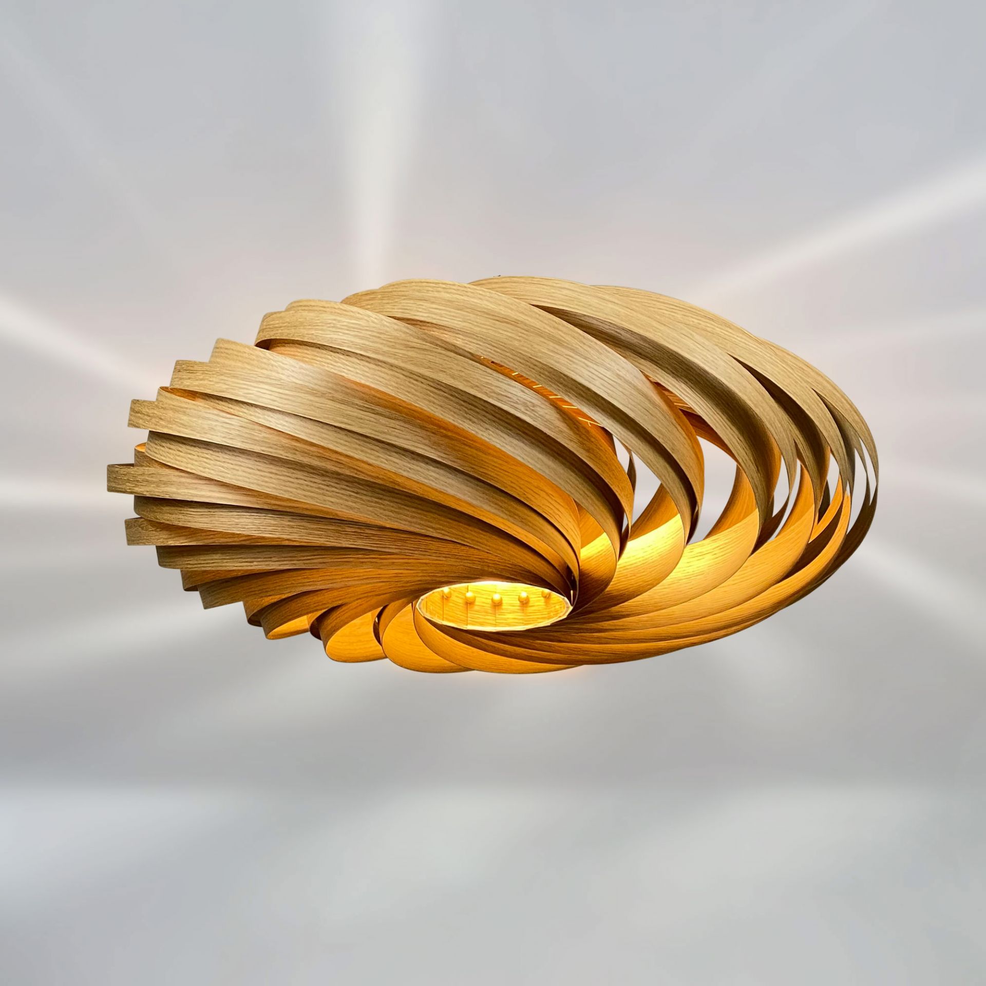 Veneria Plafonnier Chêne  Ø60 cm Gofurnit